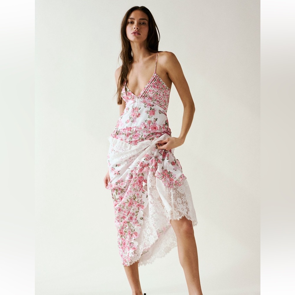 For Love & Lemons Rosalyn Maxi Dress